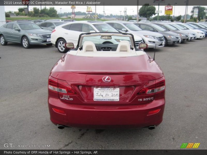 Matador Red Mica / Alabaster 2010 Lexus IS 350C Convertible