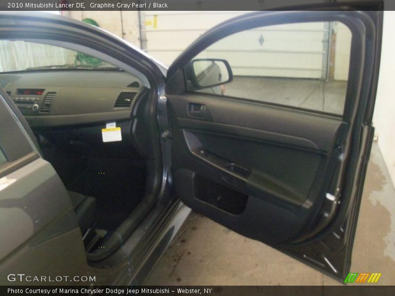 Graphite Gray Pearl / Black 2010 Mitsubishi Lancer DE