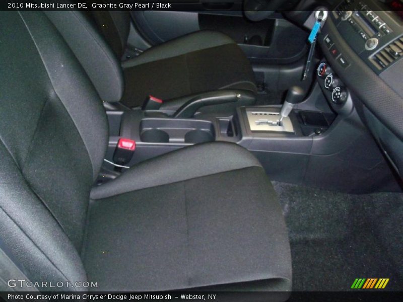 Graphite Gray Pearl / Black 2010 Mitsubishi Lancer DE