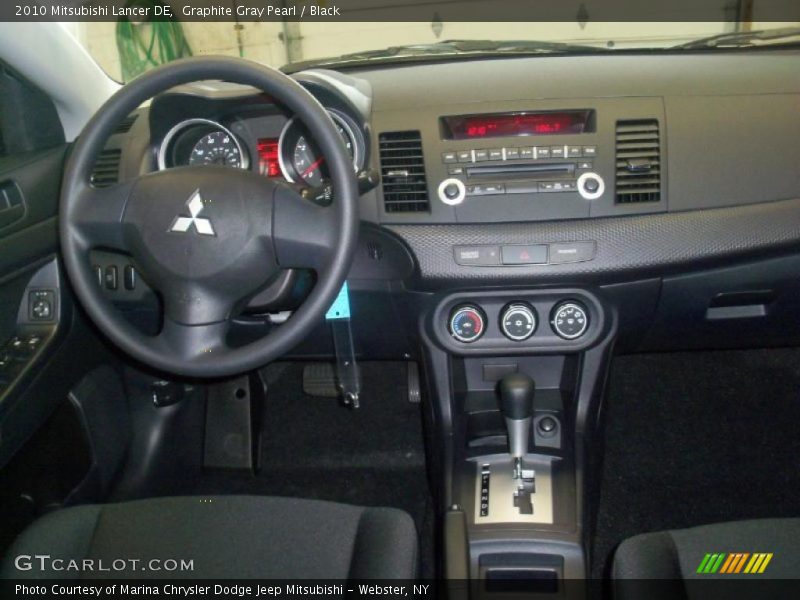 Graphite Gray Pearl / Black 2010 Mitsubishi Lancer DE