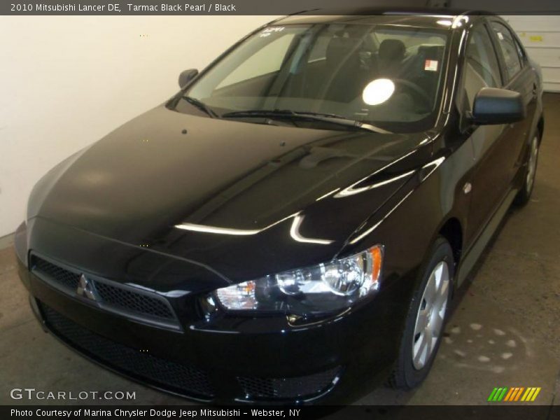 Tarmac Black Pearl / Black 2010 Mitsubishi Lancer DE