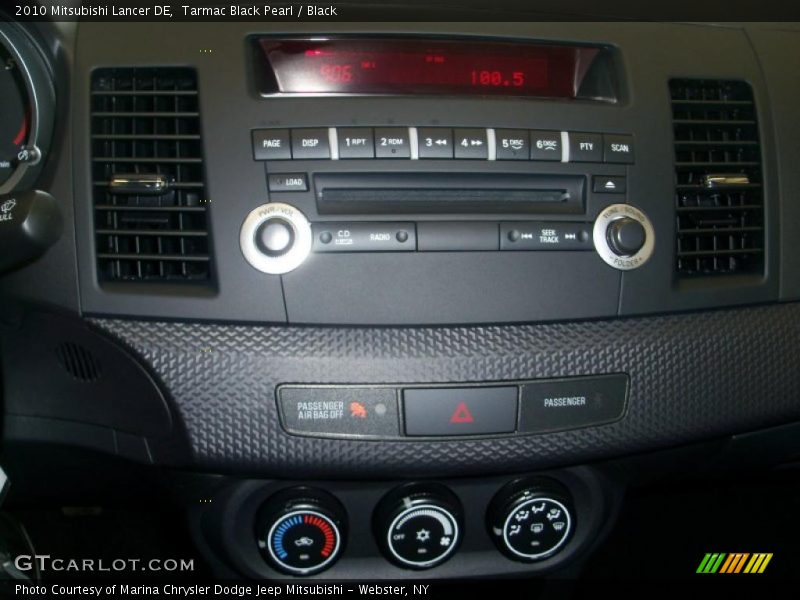 Tarmac Black Pearl / Black 2010 Mitsubishi Lancer DE