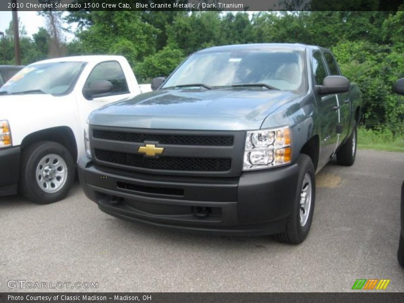 Blue Granite Metallic / Dark Titanium 2010 Chevrolet Silverado 1500 Crew Cab