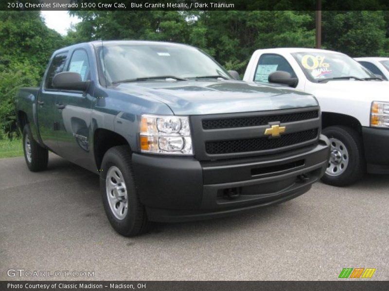 Blue Granite Metallic / Dark Titanium 2010 Chevrolet Silverado 1500 Crew Cab