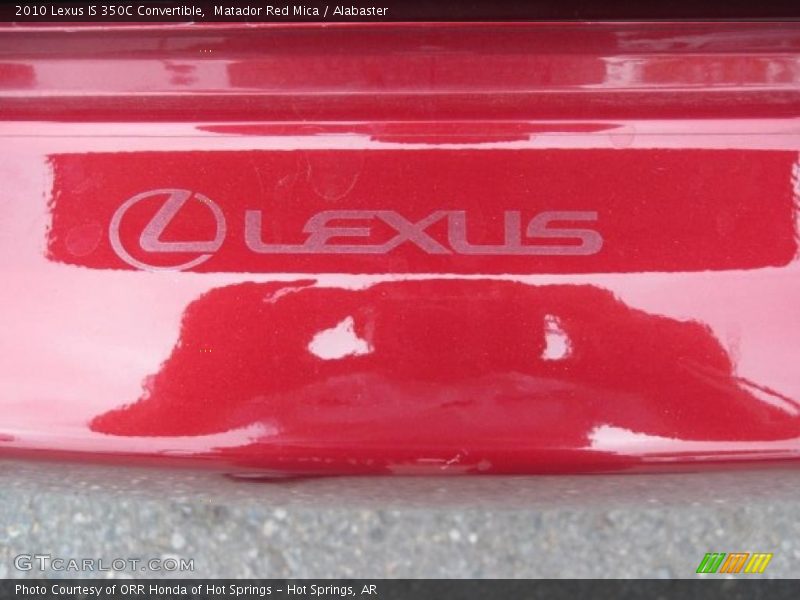 Matador Red Mica / Alabaster 2010 Lexus IS 350C Convertible