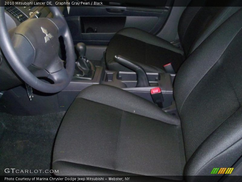Graphite Gray Pearl / Black 2010 Mitsubishi Lancer DE