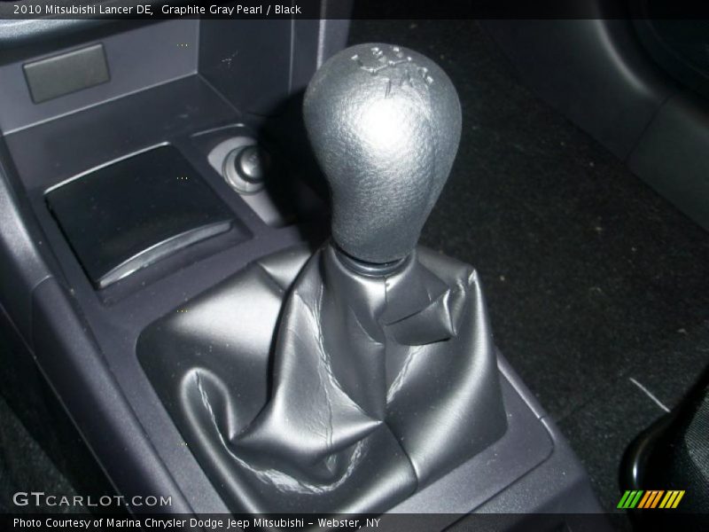 Graphite Gray Pearl / Black 2010 Mitsubishi Lancer DE