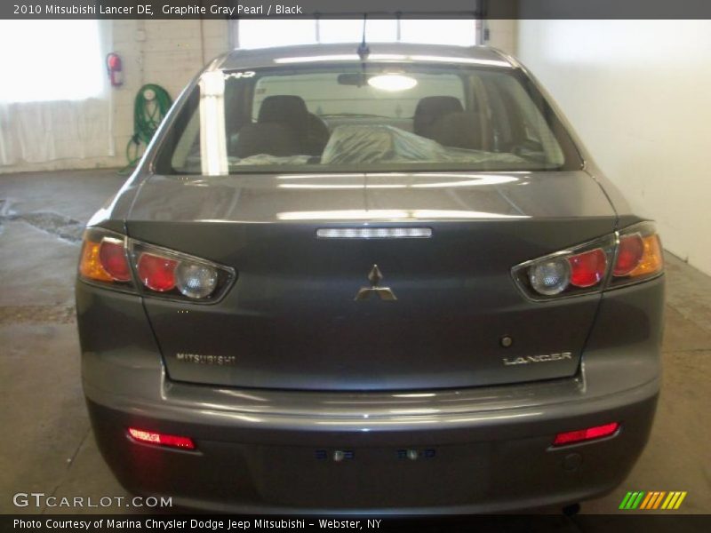 Graphite Gray Pearl / Black 2010 Mitsubishi Lancer DE