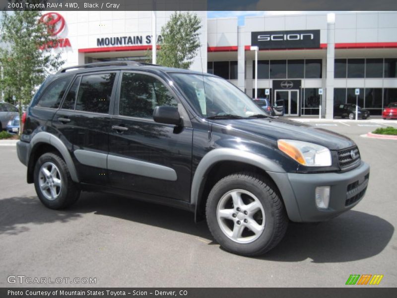 Black / Gray 2001 Toyota RAV4 4WD