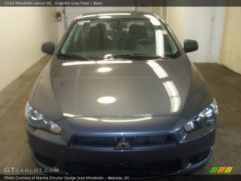 Graphite Gray Pearl / Black 2010 Mitsubishi Lancer DE