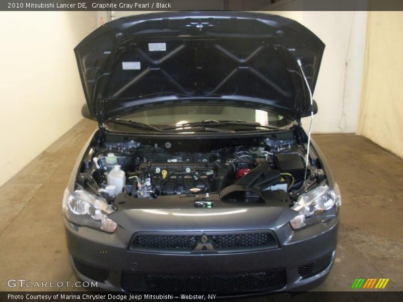 Graphite Gray Pearl / Black 2010 Mitsubishi Lancer DE