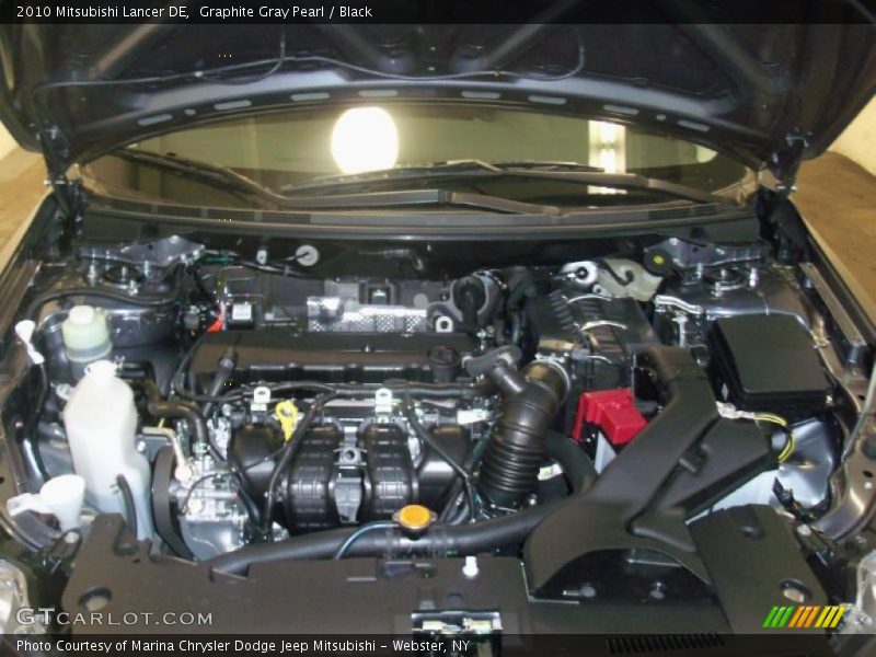 Graphite Gray Pearl / Black 2010 Mitsubishi Lancer DE