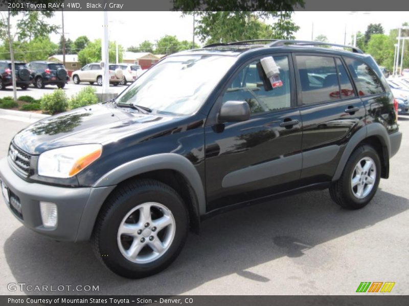 Black / Gray 2001 Toyota RAV4 4WD