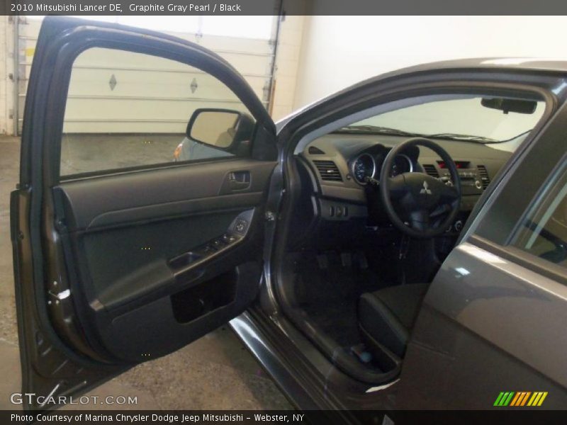 Graphite Gray Pearl / Black 2010 Mitsubishi Lancer DE