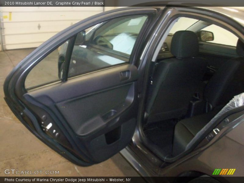 Graphite Gray Pearl / Black 2010 Mitsubishi Lancer DE