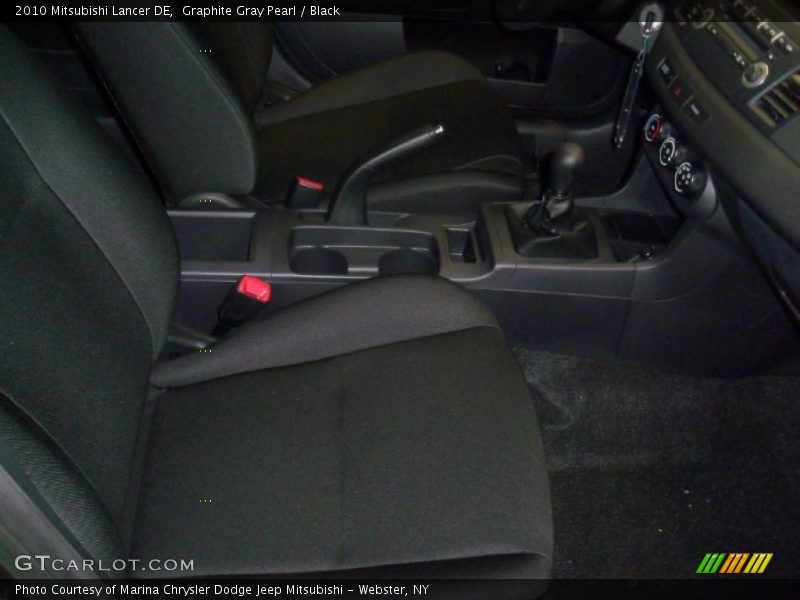 Graphite Gray Pearl / Black 2010 Mitsubishi Lancer DE