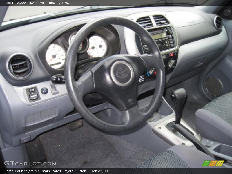 Black / Gray 2001 Toyota RAV4 4WD