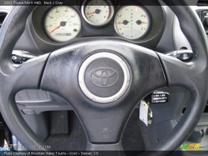 Black / Gray 2001 Toyota RAV4 4WD
