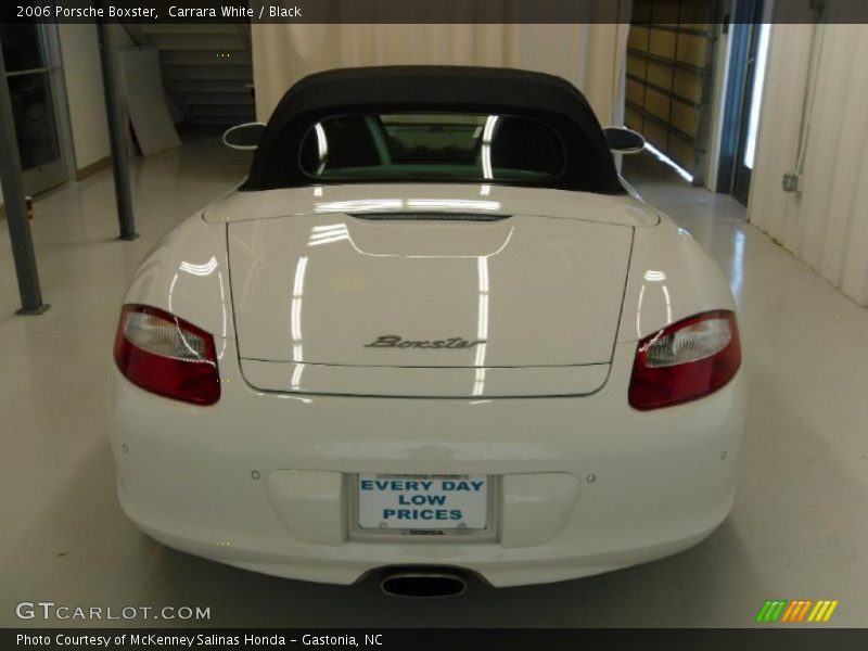 Carrara White / Black 2006 Porsche Boxster