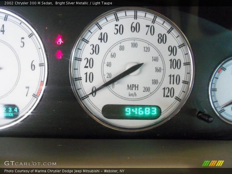 Bright Silver Metallic / Light Taupe 2002 Chrysler 300 M Sedan