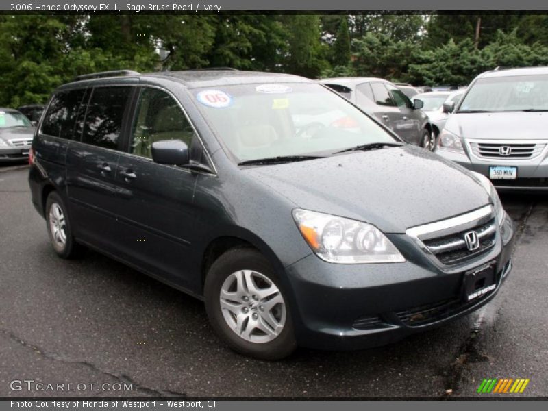 Sage Brush Pearl / Ivory 2006 Honda Odyssey EX-L