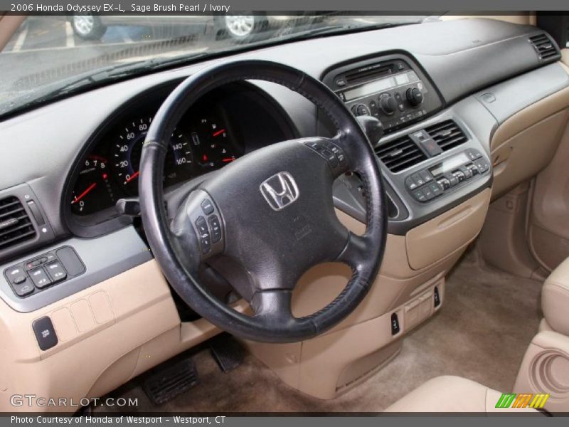 Sage Brush Pearl / Ivory 2006 Honda Odyssey EX-L