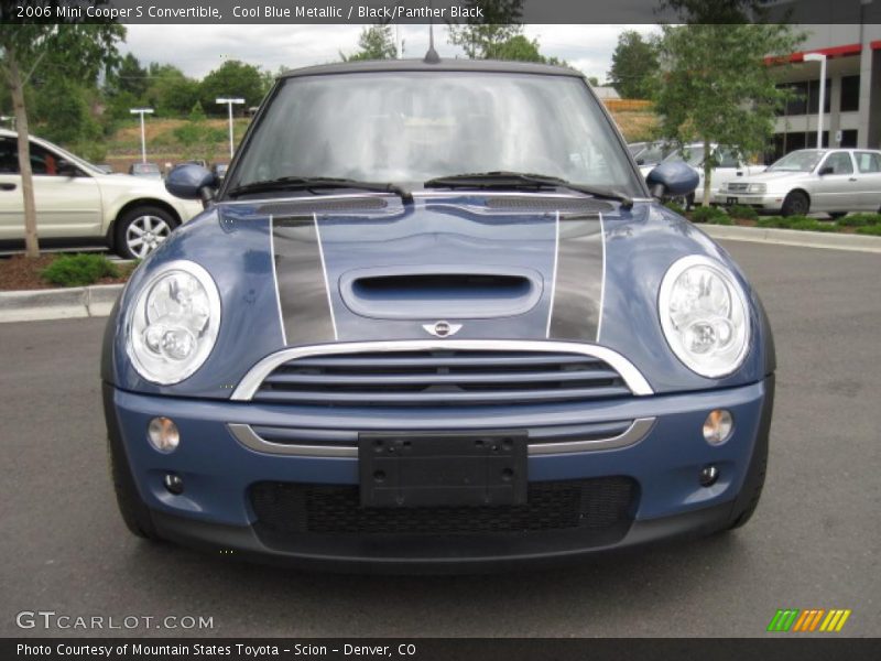 Cool Blue Metallic / Black/Panther Black 2006 Mini Cooper S Convertible