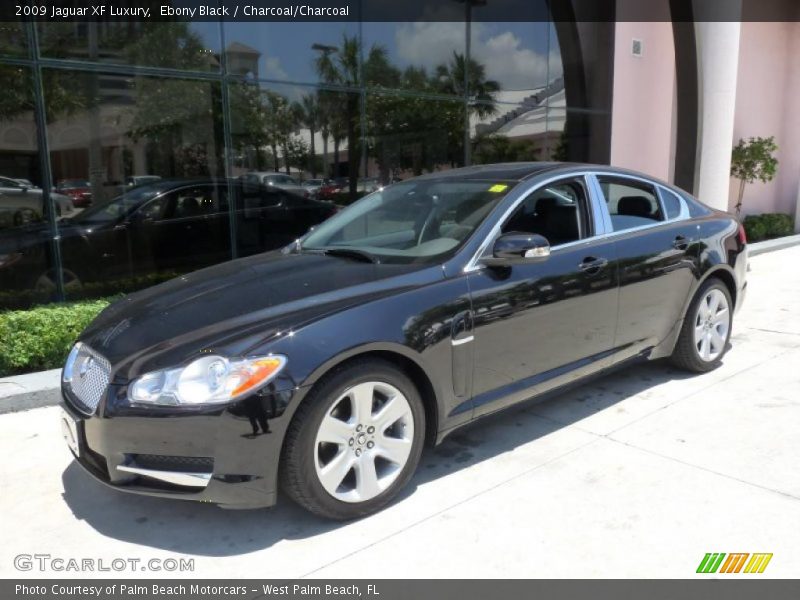 Ebony Black / Charcoal/Charcoal 2009 Jaguar XF Luxury
