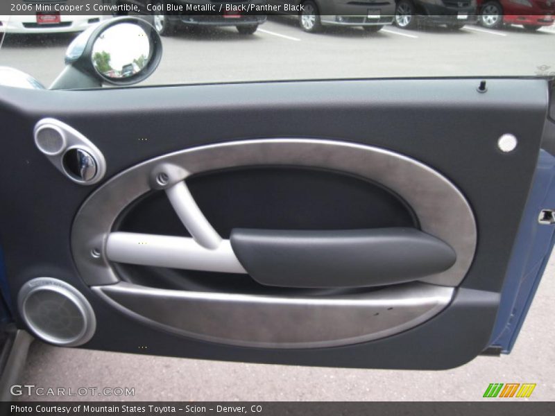 Cool Blue Metallic / Black/Panther Black 2006 Mini Cooper S Convertible