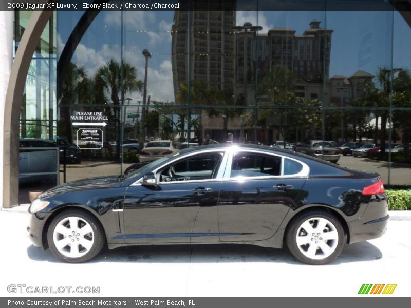 Ebony Black / Charcoal/Charcoal 2009 Jaguar XF Luxury