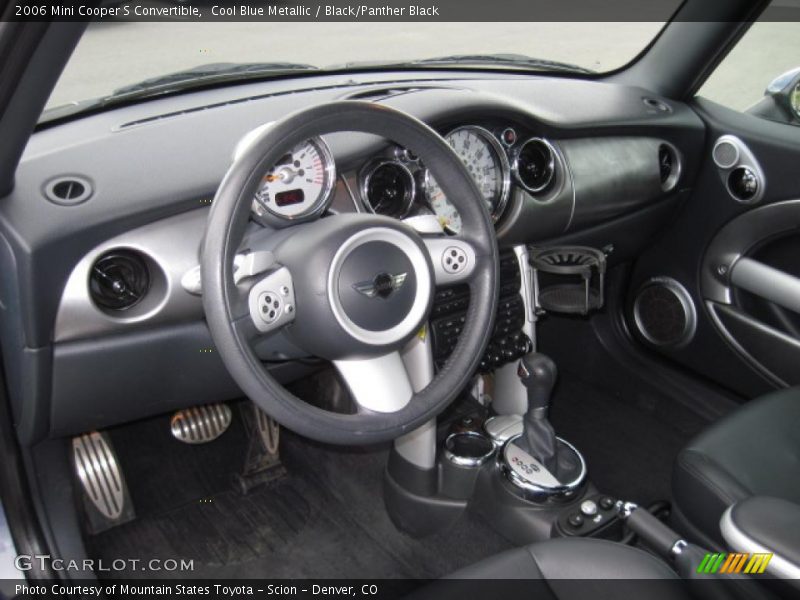 Cool Blue Metallic / Black/Panther Black 2006 Mini Cooper S Convertible