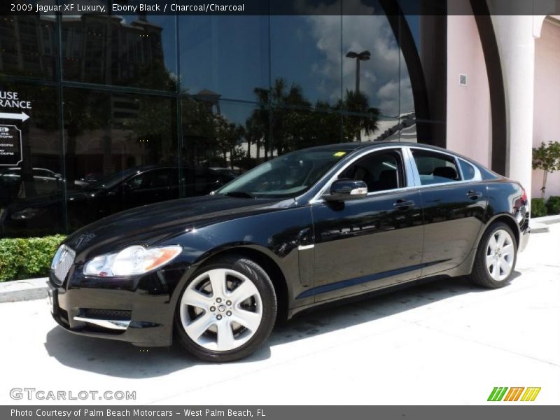 Ebony Black / Charcoal/Charcoal 2009 Jaguar XF Luxury