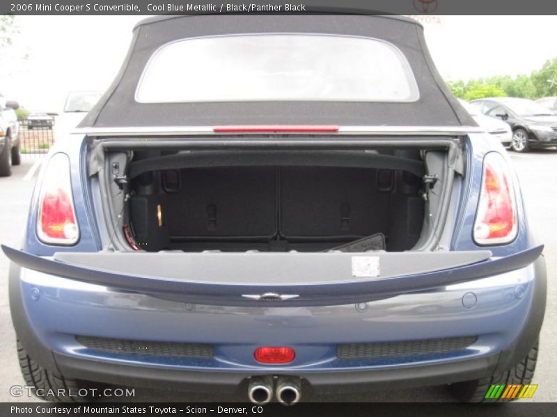 Cool Blue Metallic / Black/Panther Black 2006 Mini Cooper S Convertible