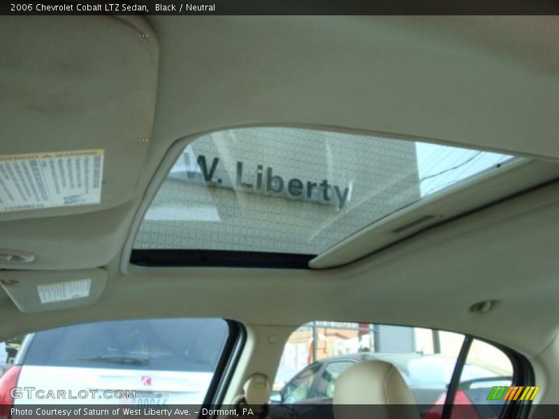 Black / Neutral 2006 Chevrolet Cobalt LTZ Sedan