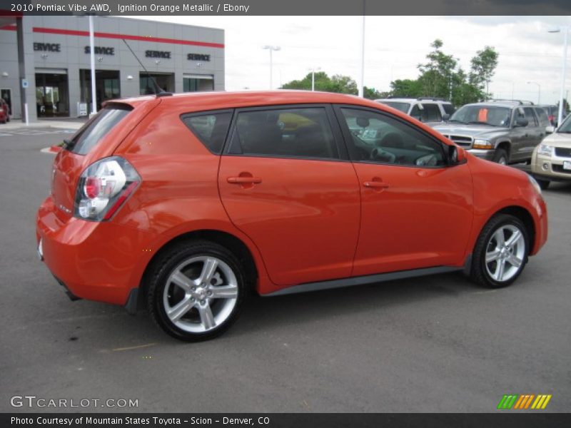 Ignition Orange Metallic / Ebony 2010 Pontiac Vibe AWD