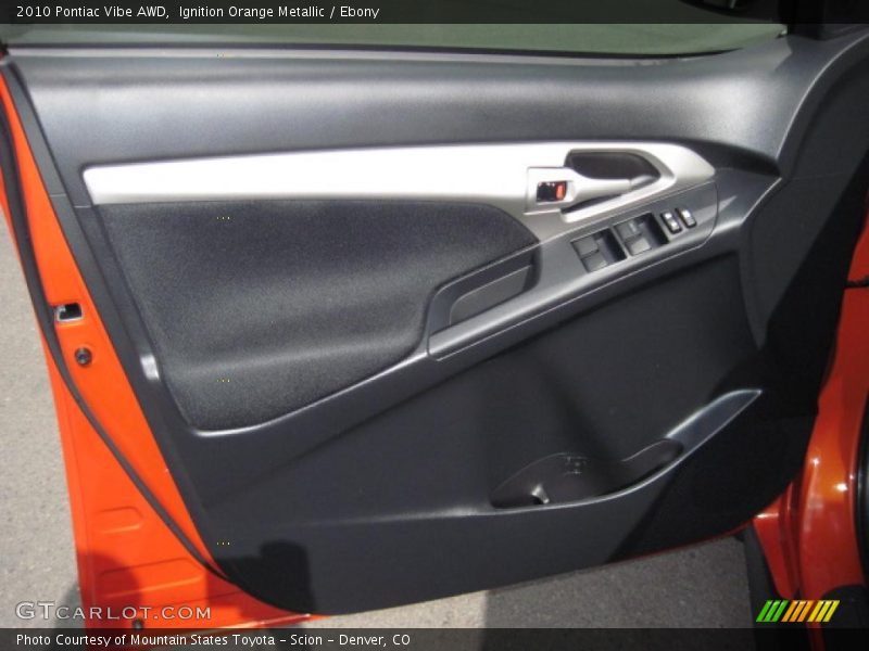 Ignition Orange Metallic / Ebony 2010 Pontiac Vibe AWD