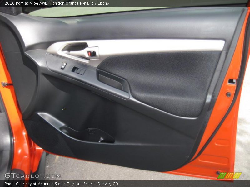 Ignition Orange Metallic / Ebony 2010 Pontiac Vibe AWD