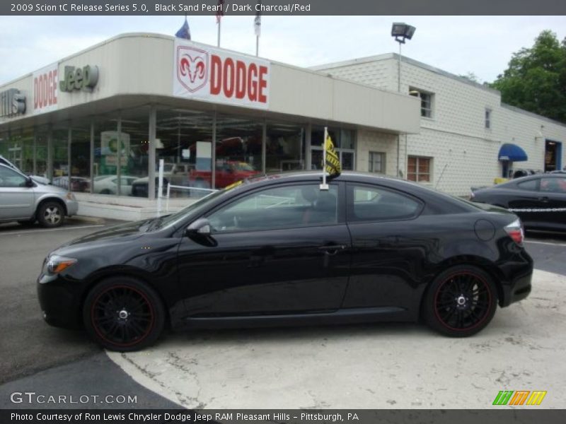 Black Sand Pearl / Dark Charcoal/Red 2009 Scion tC Release Series 5.0
