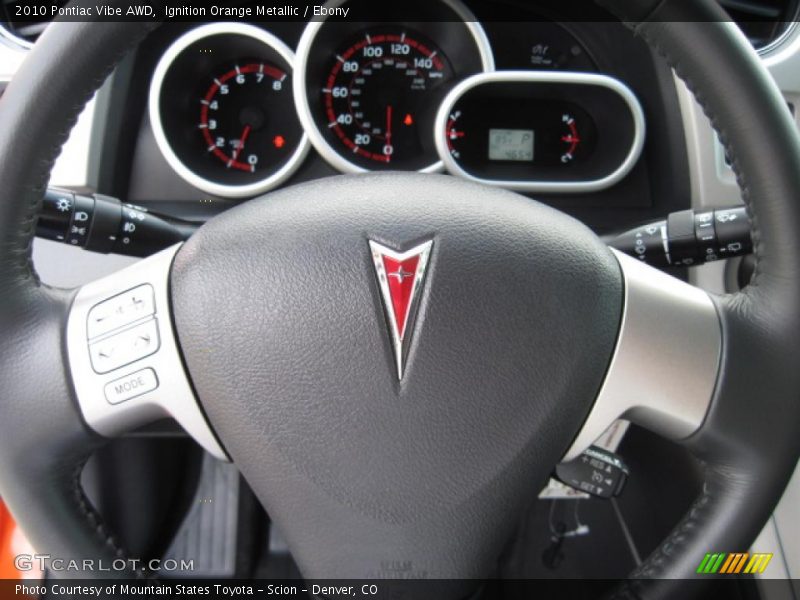 Ignition Orange Metallic / Ebony 2010 Pontiac Vibe AWD
