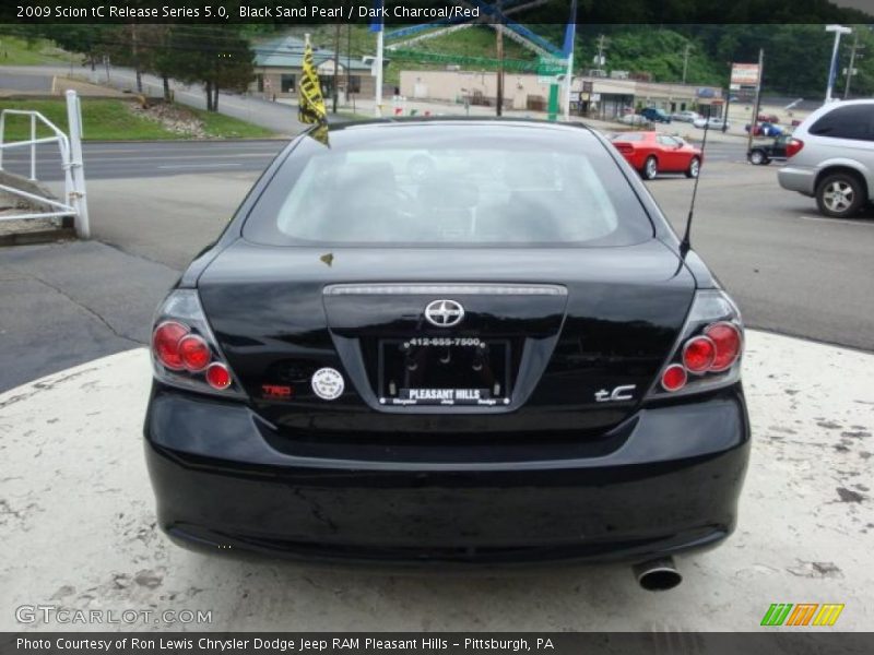 Black Sand Pearl / Dark Charcoal/Red 2009 Scion tC Release Series 5.0