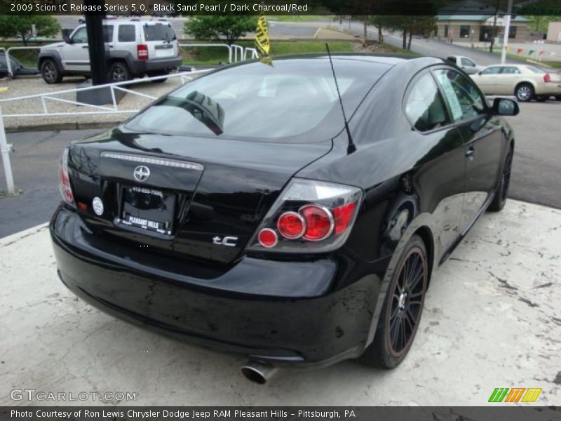 Black Sand Pearl / Dark Charcoal/Red 2009 Scion tC Release Series 5.0