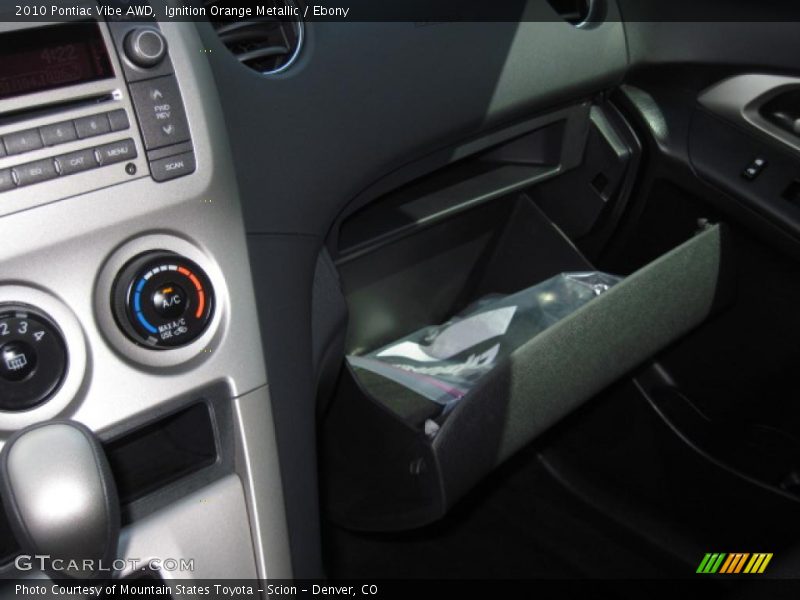 Ignition Orange Metallic / Ebony 2010 Pontiac Vibe AWD