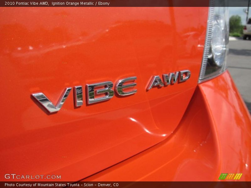 Ignition Orange Metallic / Ebony 2010 Pontiac Vibe AWD