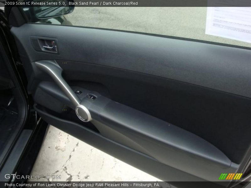 Black Sand Pearl / Dark Charcoal/Red 2009 Scion tC Release Series 5.0
