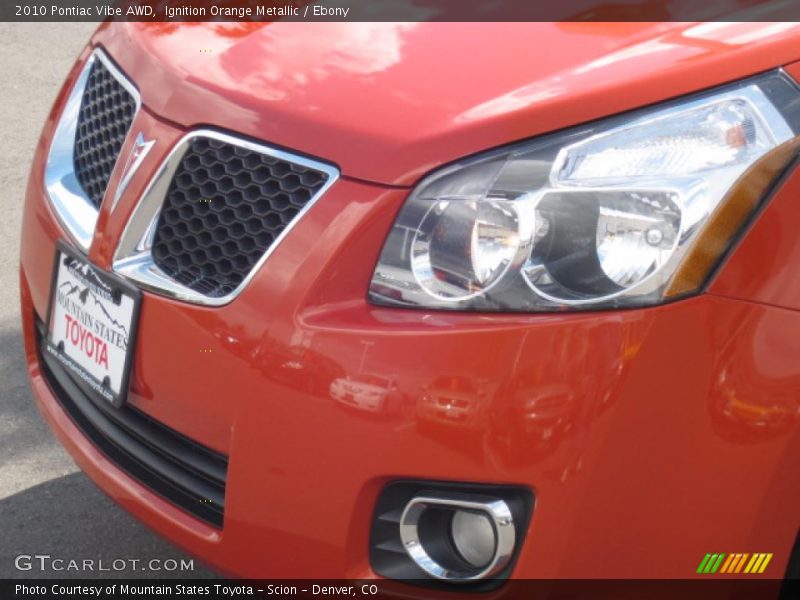 Ignition Orange Metallic / Ebony 2010 Pontiac Vibe AWD