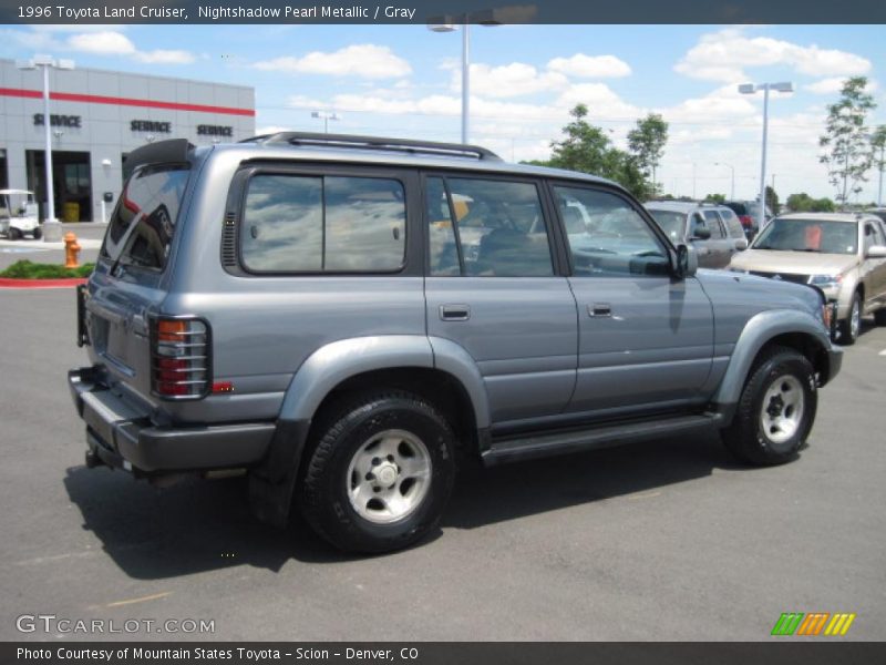 Nightshadow Pearl Metallic / Gray 1996 Toyota Land Cruiser
