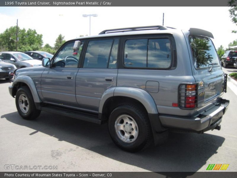 Nightshadow Pearl Metallic / Gray 1996 Toyota Land Cruiser