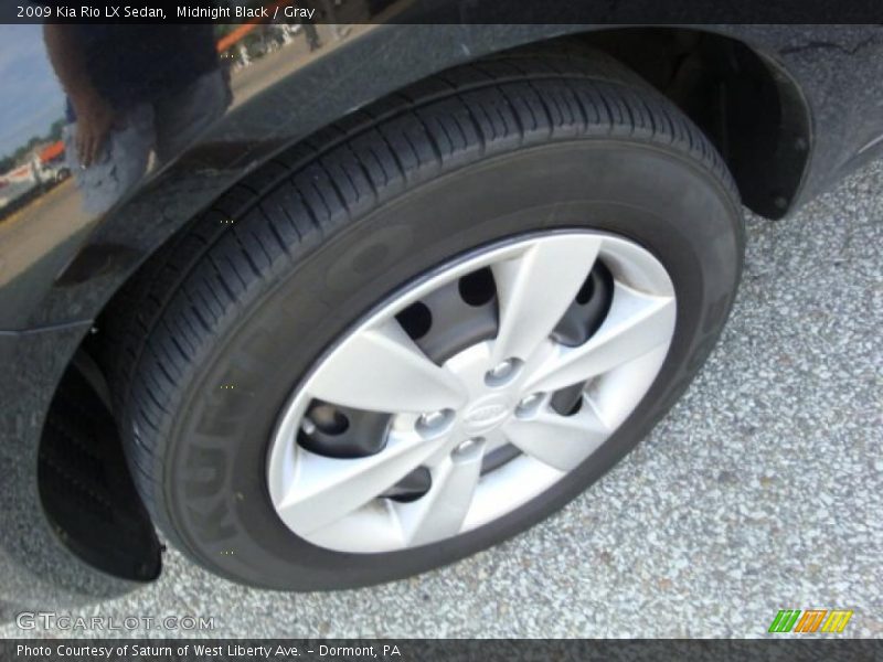 Midnight Black / Gray 2009 Kia Rio LX Sedan