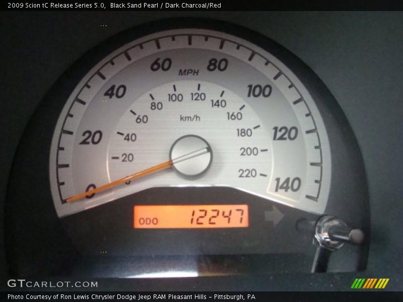 Black Sand Pearl / Dark Charcoal/Red 2009 Scion tC Release Series 5.0