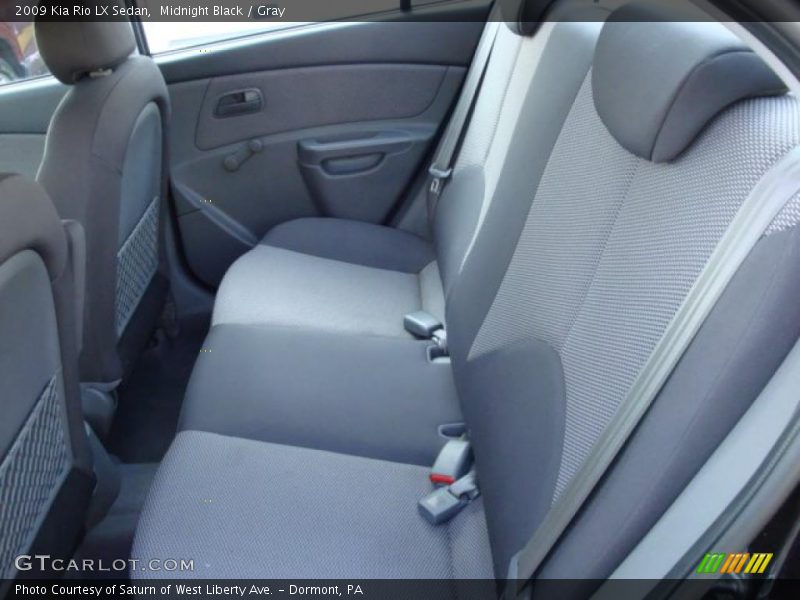 Midnight Black / Gray 2009 Kia Rio LX Sedan